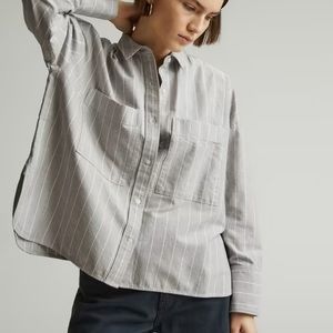 Everlane boxy oxford shirt, M